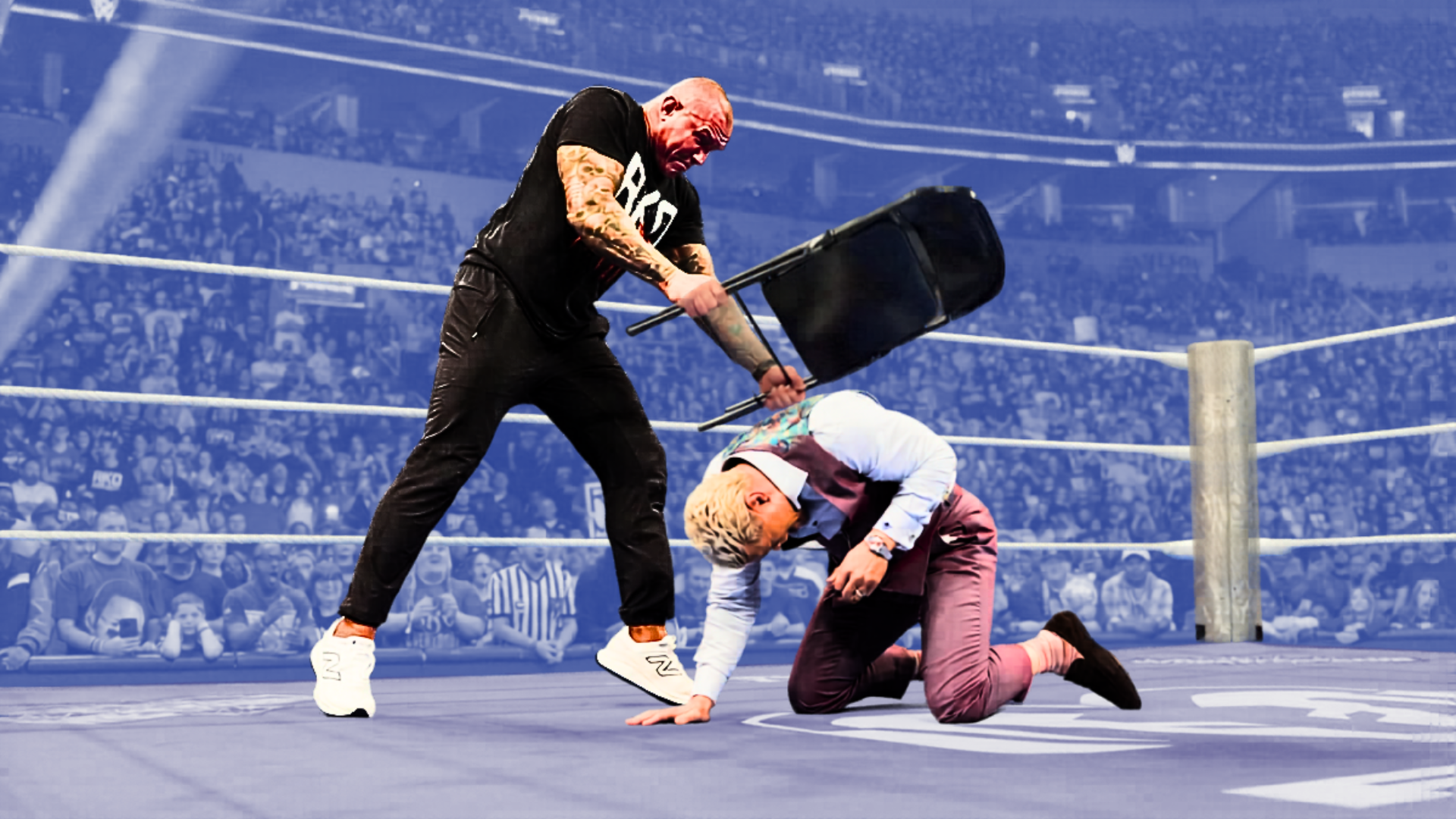 Randy Orton Chair Cody Rhodes WWE SmackDown