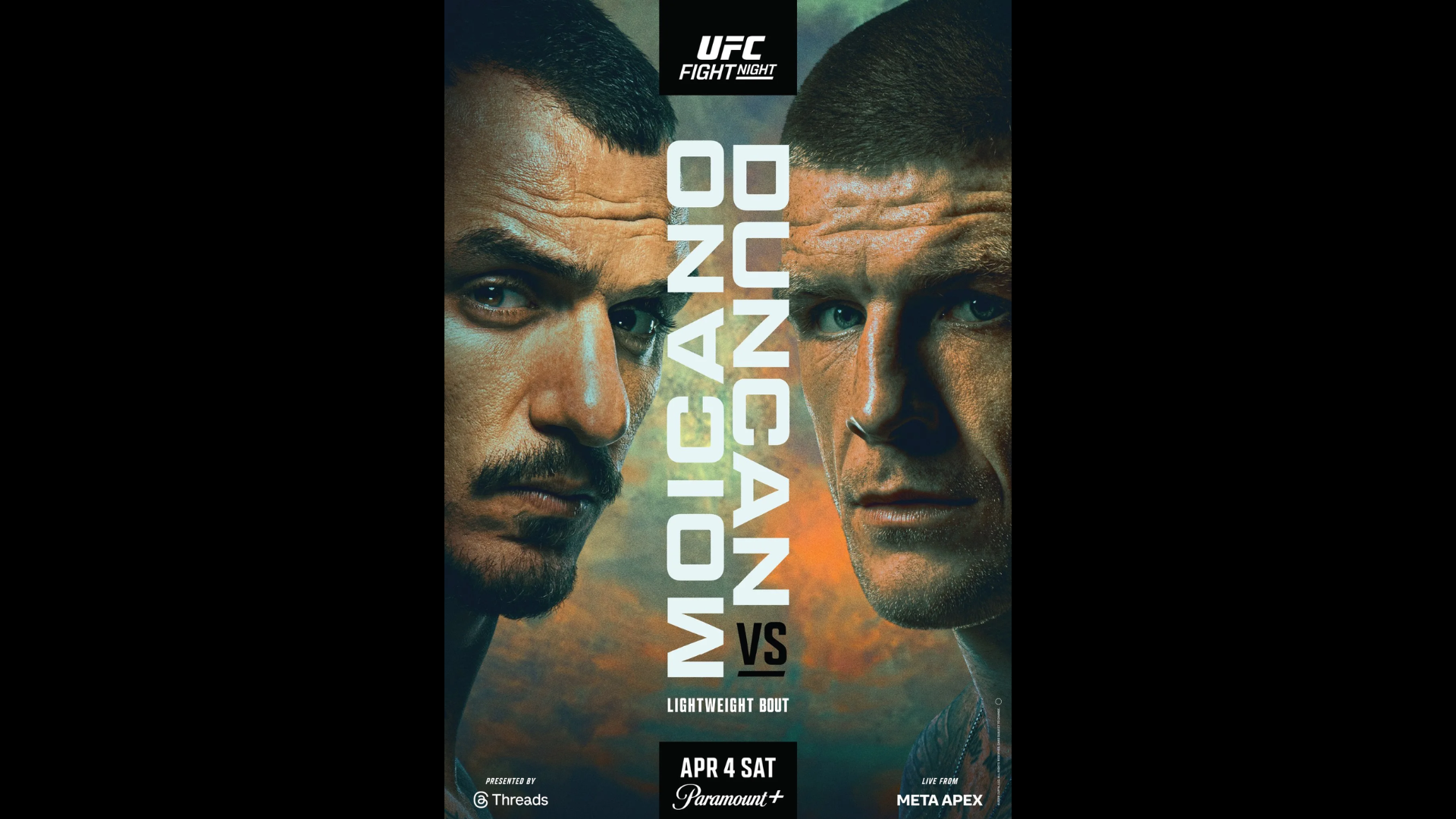 UFC Fight Night Moicano vs Duncan Singluar Poster