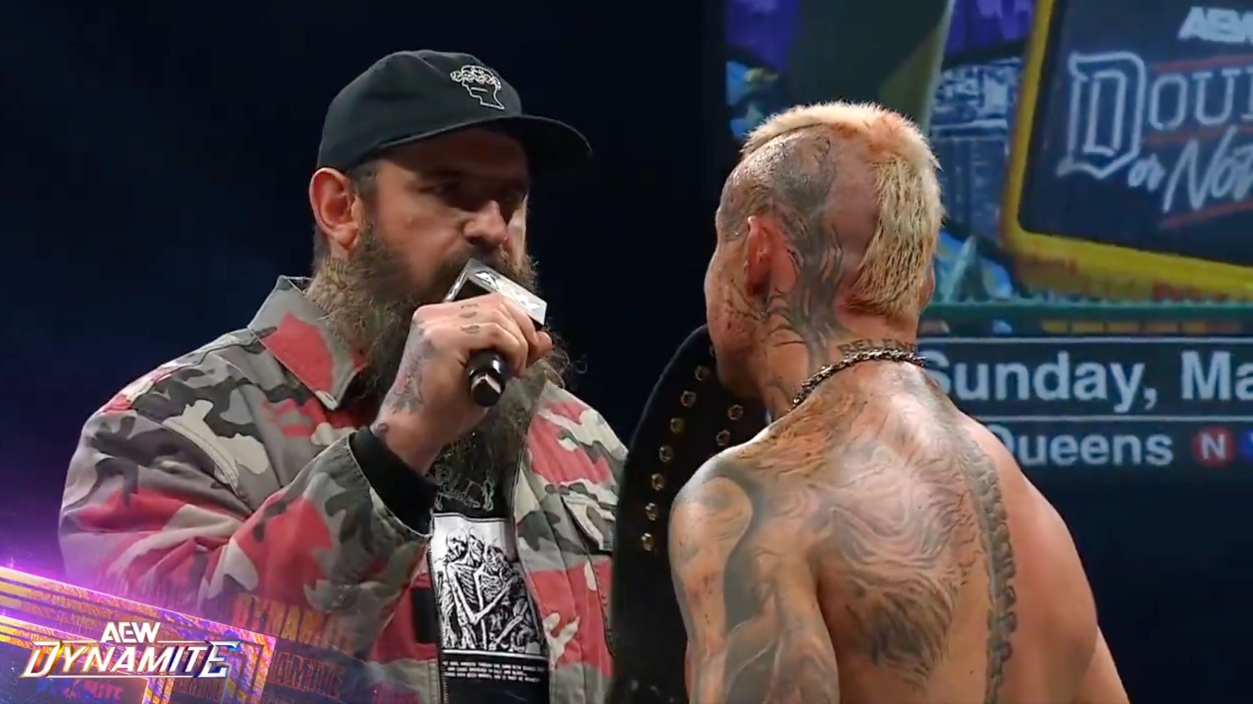 AEW Dynamite social media screenshot 4/22/26: Brody King and Darby Allin