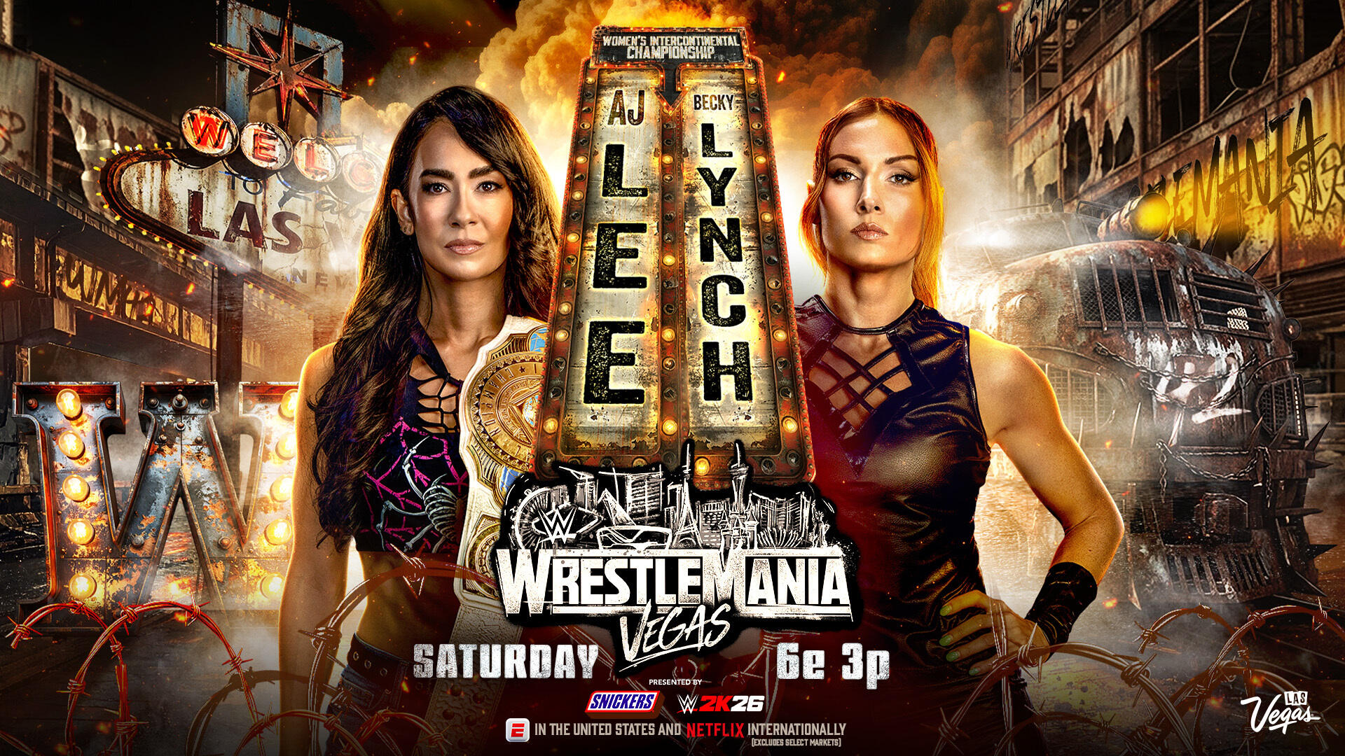 WWE WrestleMania 42 AJ Lee vs Becky Lynch