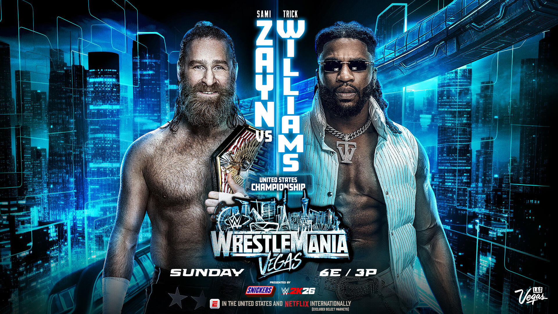 WWE WrestleMania 42 Sami Zayn vs Trick Williams