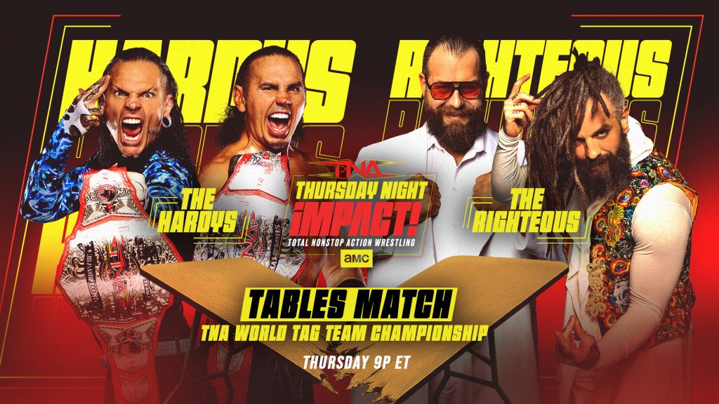 TNA Impact live results: The Hardys vs. The Righteous Tables match