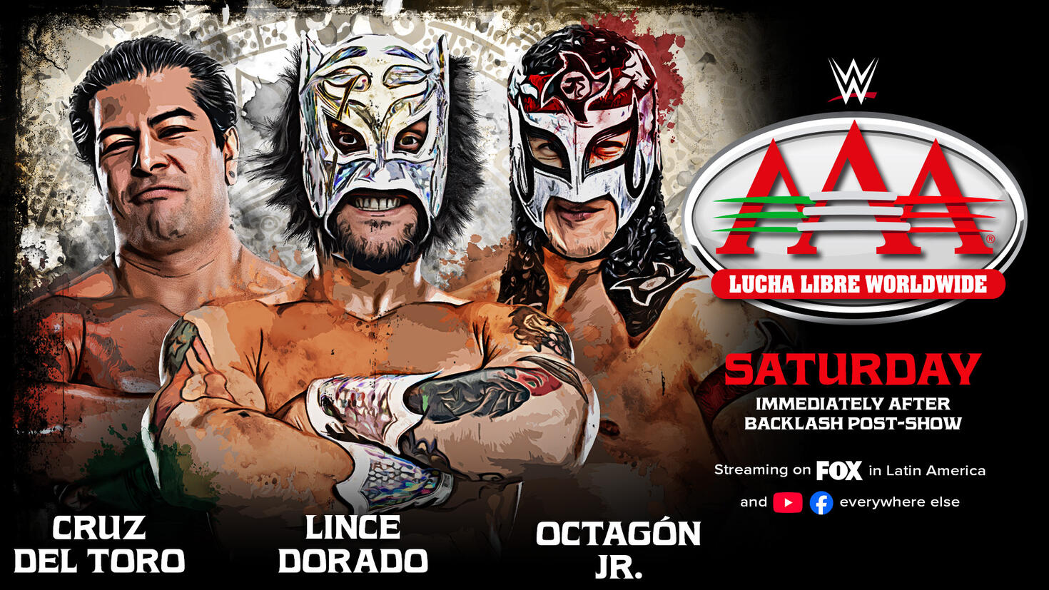 Lince Dorado vs. Octagon Jr. vs. Cruz Del Toro | AAA