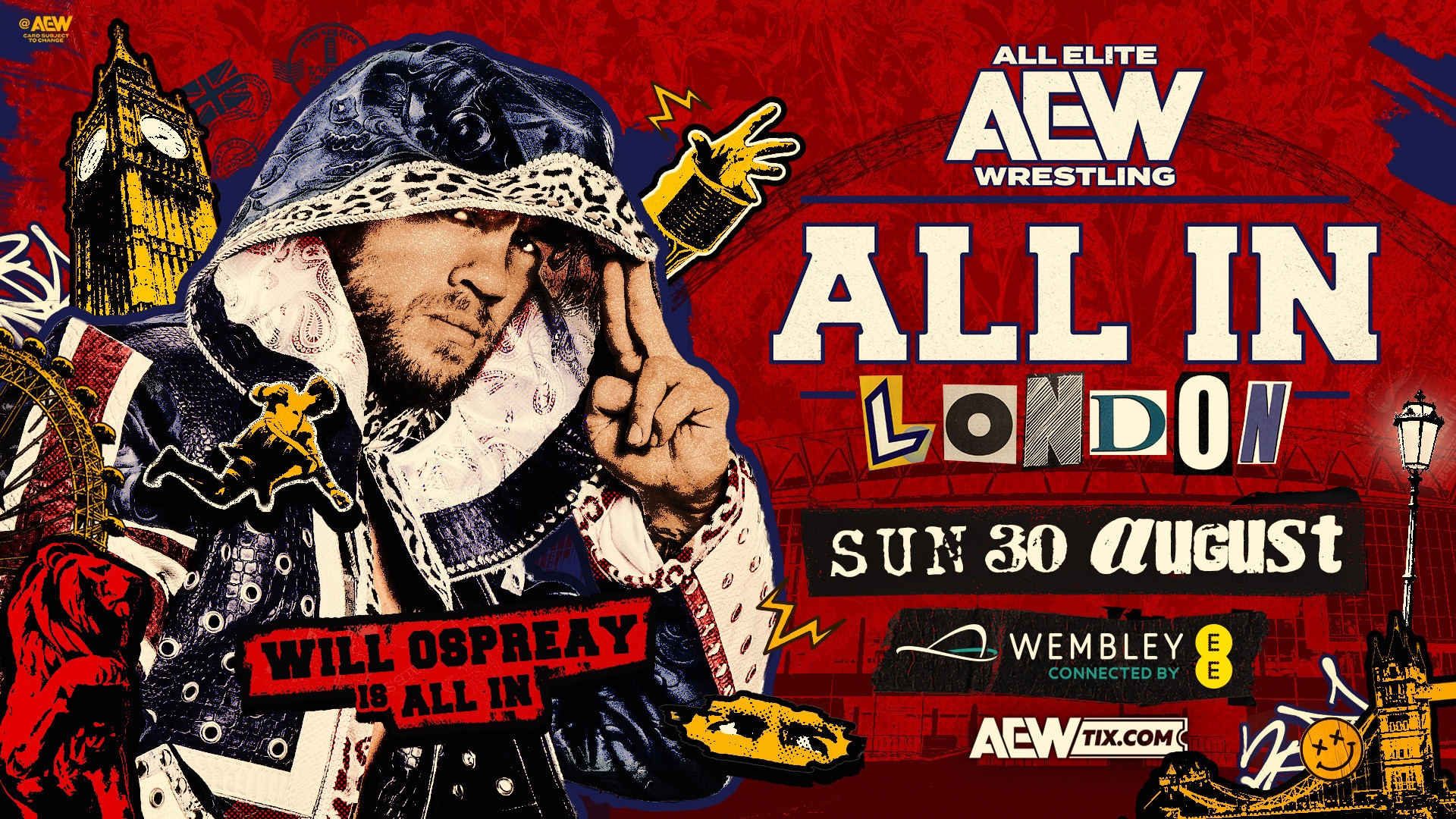 AEW All In London 2026 Poster