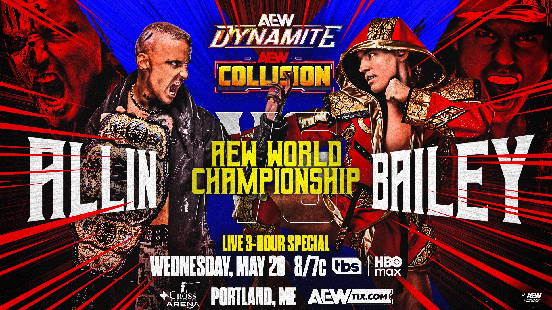 AEW Dynamite Darby Allin vs Speedball Mike Bailey May 2026