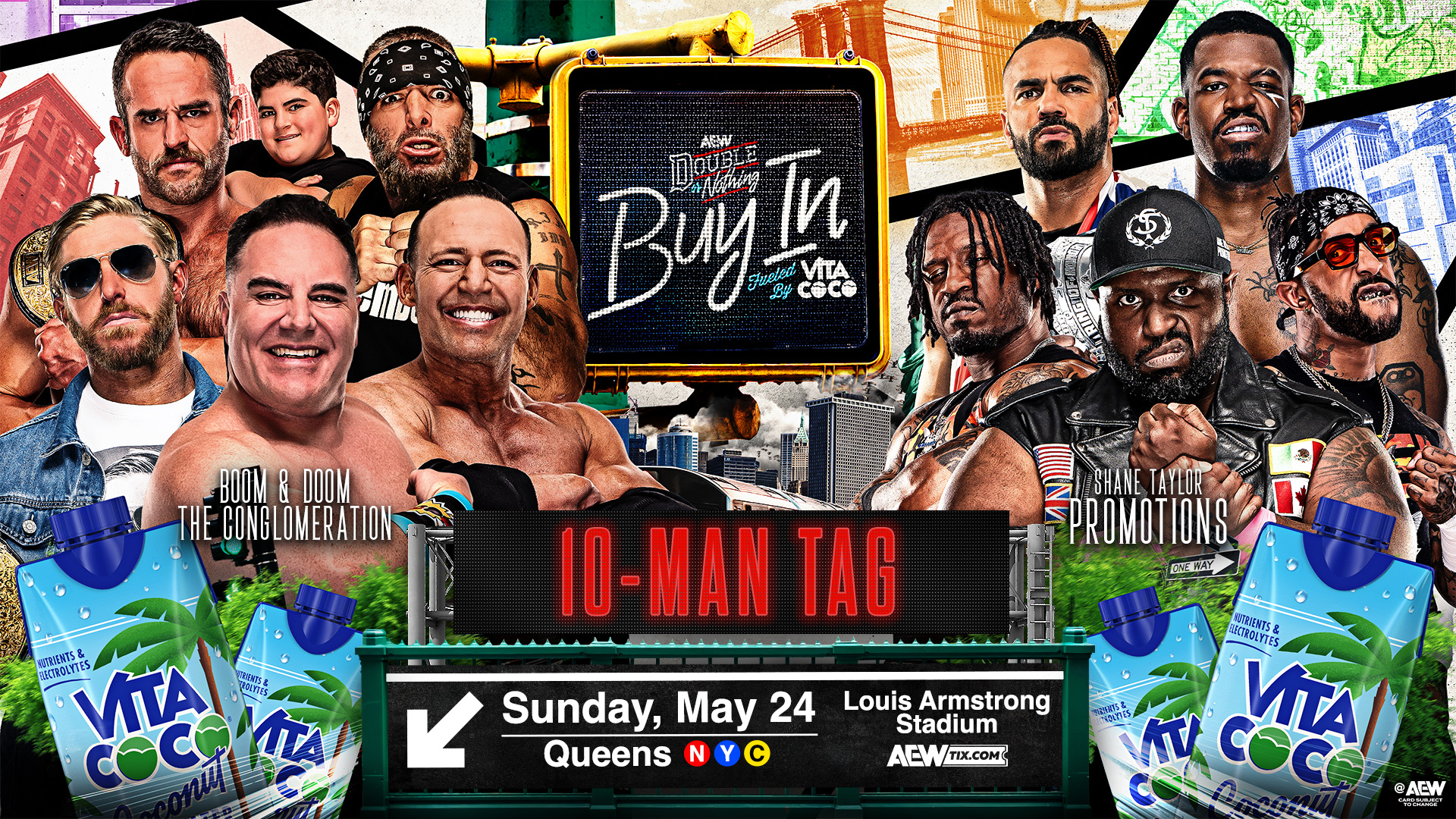 AEW Double or Nothing preshow match graphic
