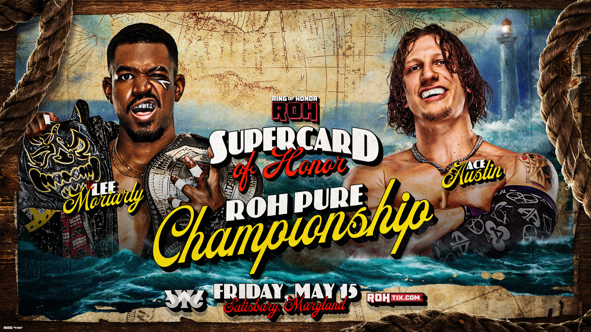 Lee Moriarty vs. Ace Austin | ROH Supercard of Honor