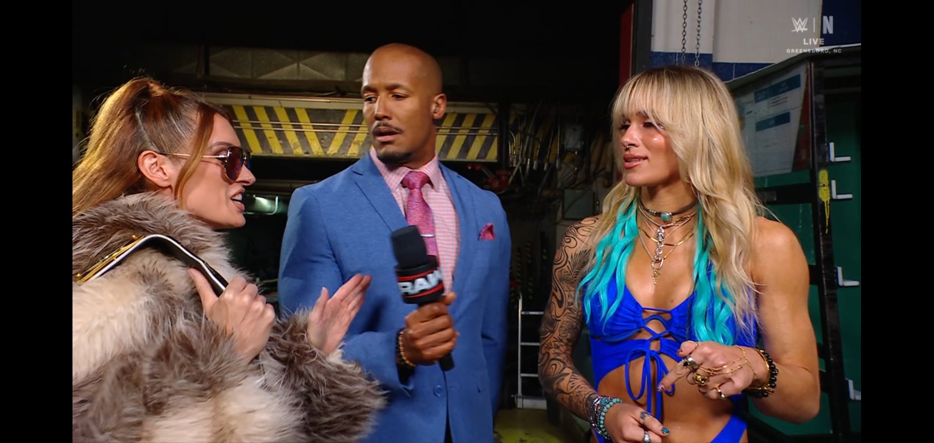 Sol Ruca and Becky Lynch meet at SNME