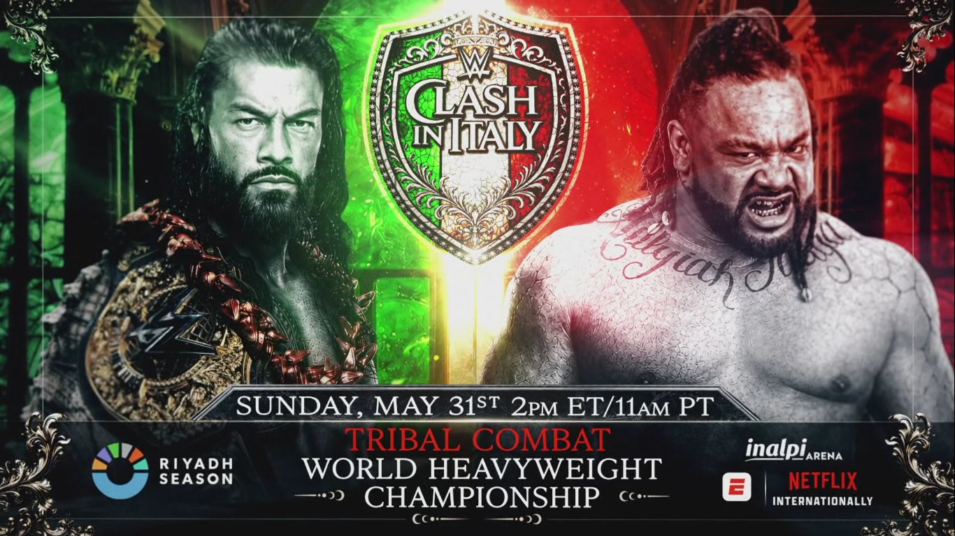 Roman Reigns and Jacob Fatu meet at Clash in Italy