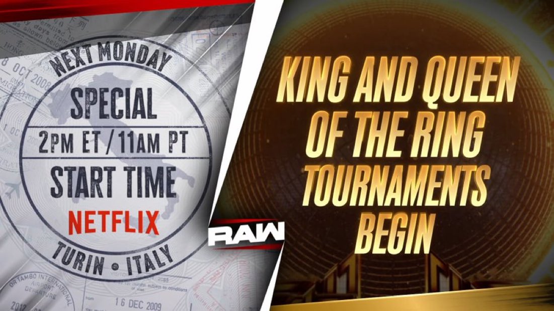 King & Queen of the Ring tournaments begin next week
