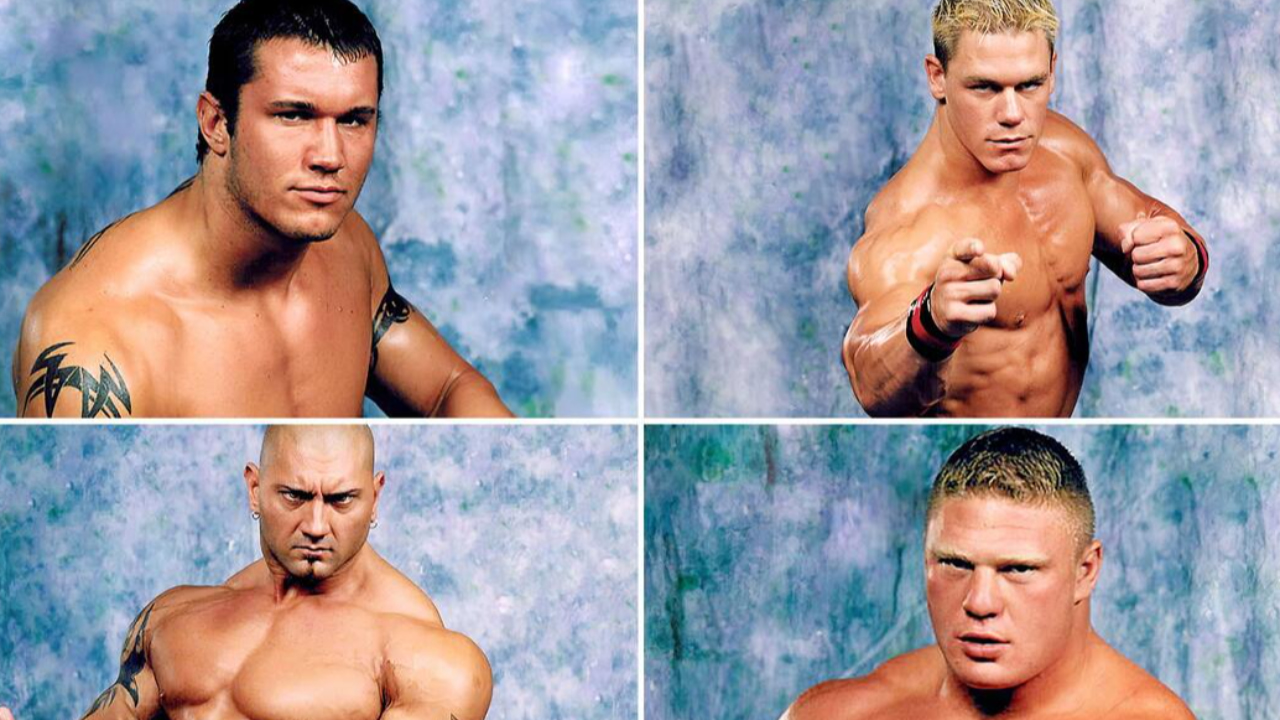 John Cena, Randy Orton, Batista, Brock Lesnar - OVW Four