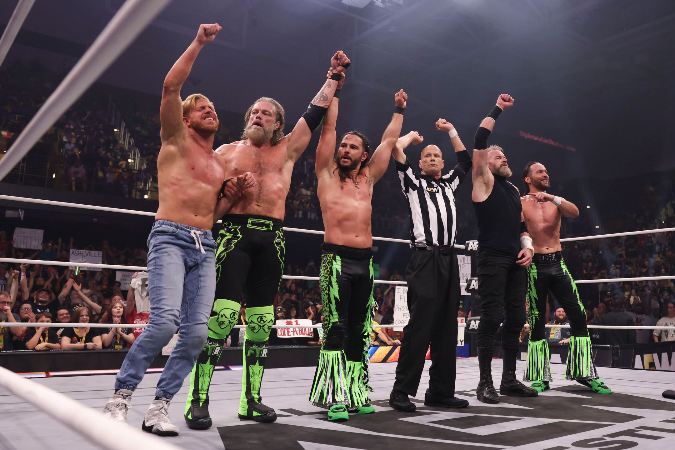 Young Bucks, Orange Cassidy, Christian Cage and Adam Copeland | AEW