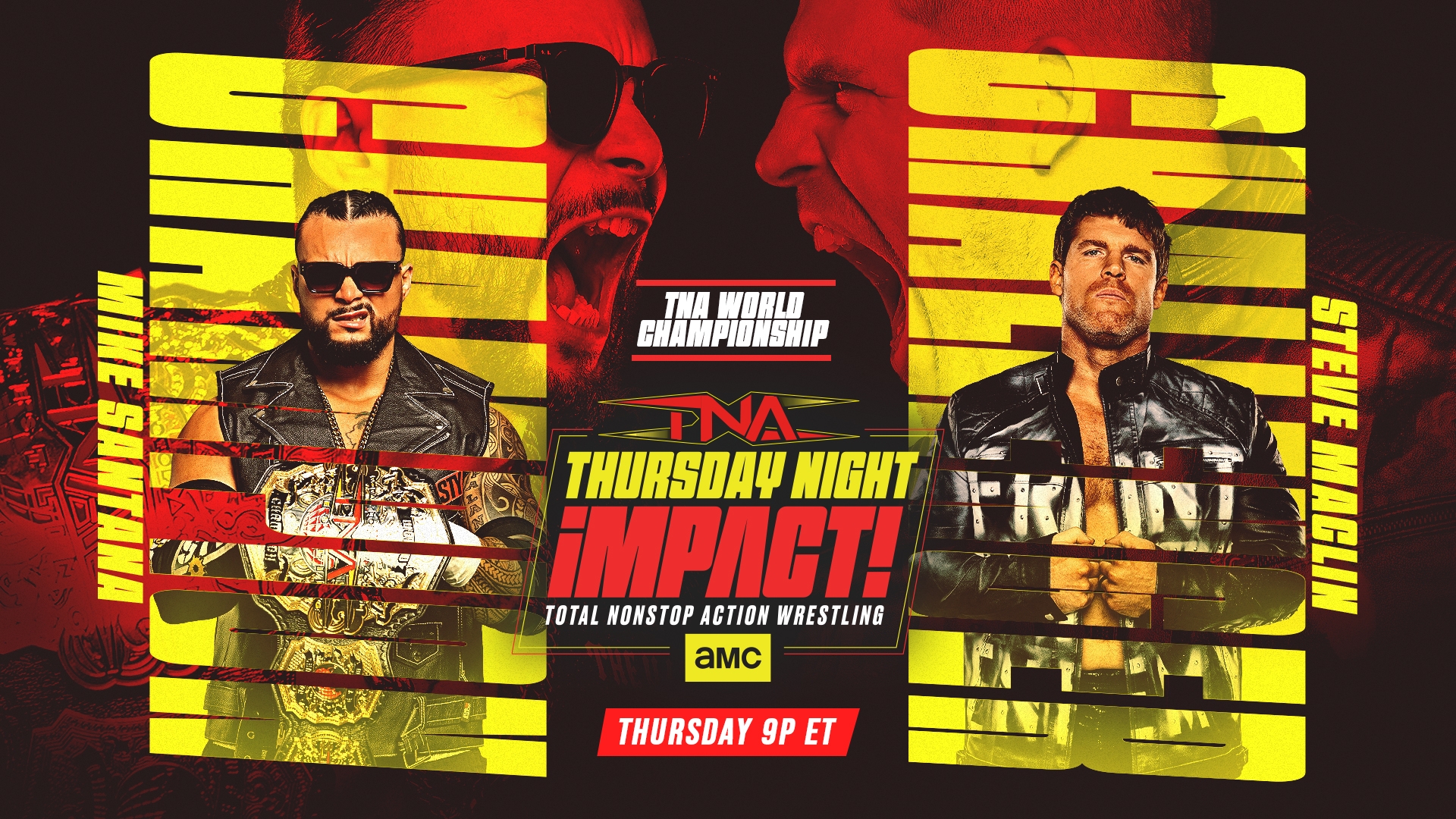 TNA IMPACT World Championship Match Mike Santana vs Steve Maclin