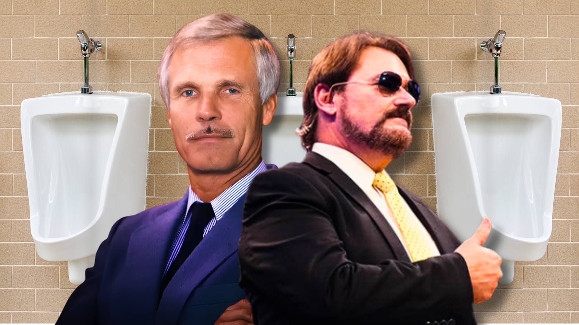 Tony Schiavone Ted Turner Urinal