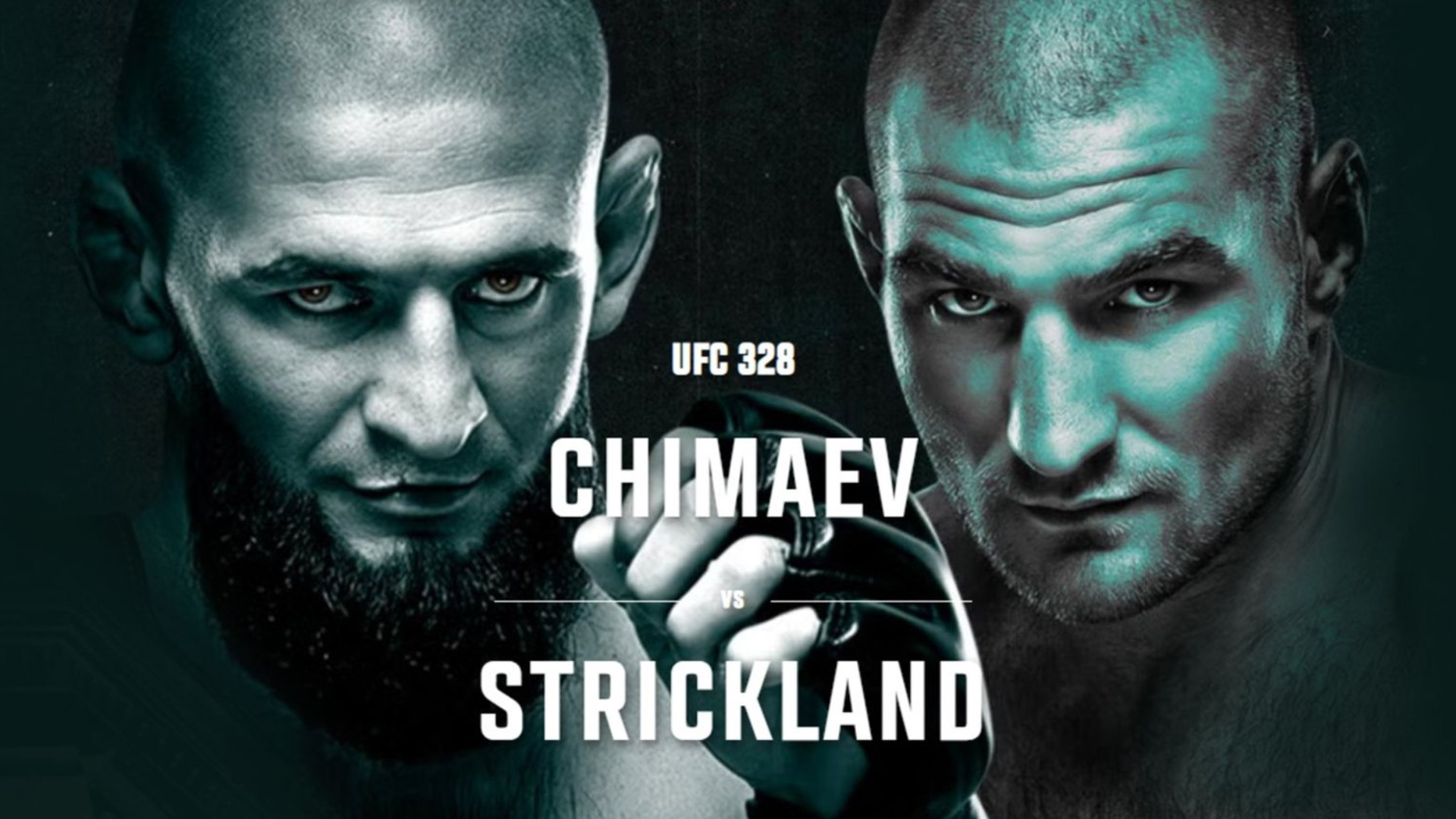 UFC 328 Main Event Chimaev vs Strickland Poster
