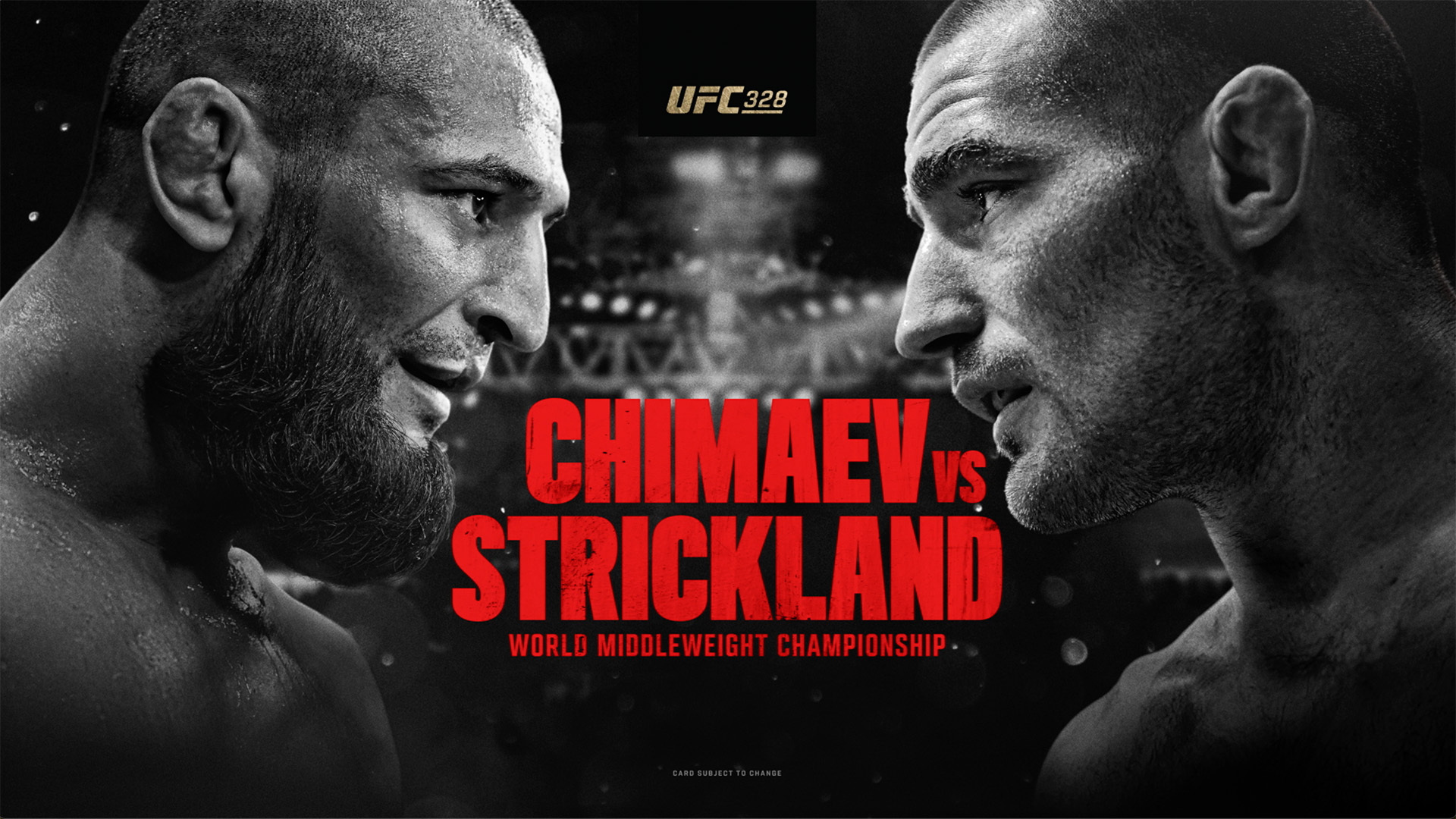 UFC 328 Main Event Poster Chimaev vs Strickland Paramount+
