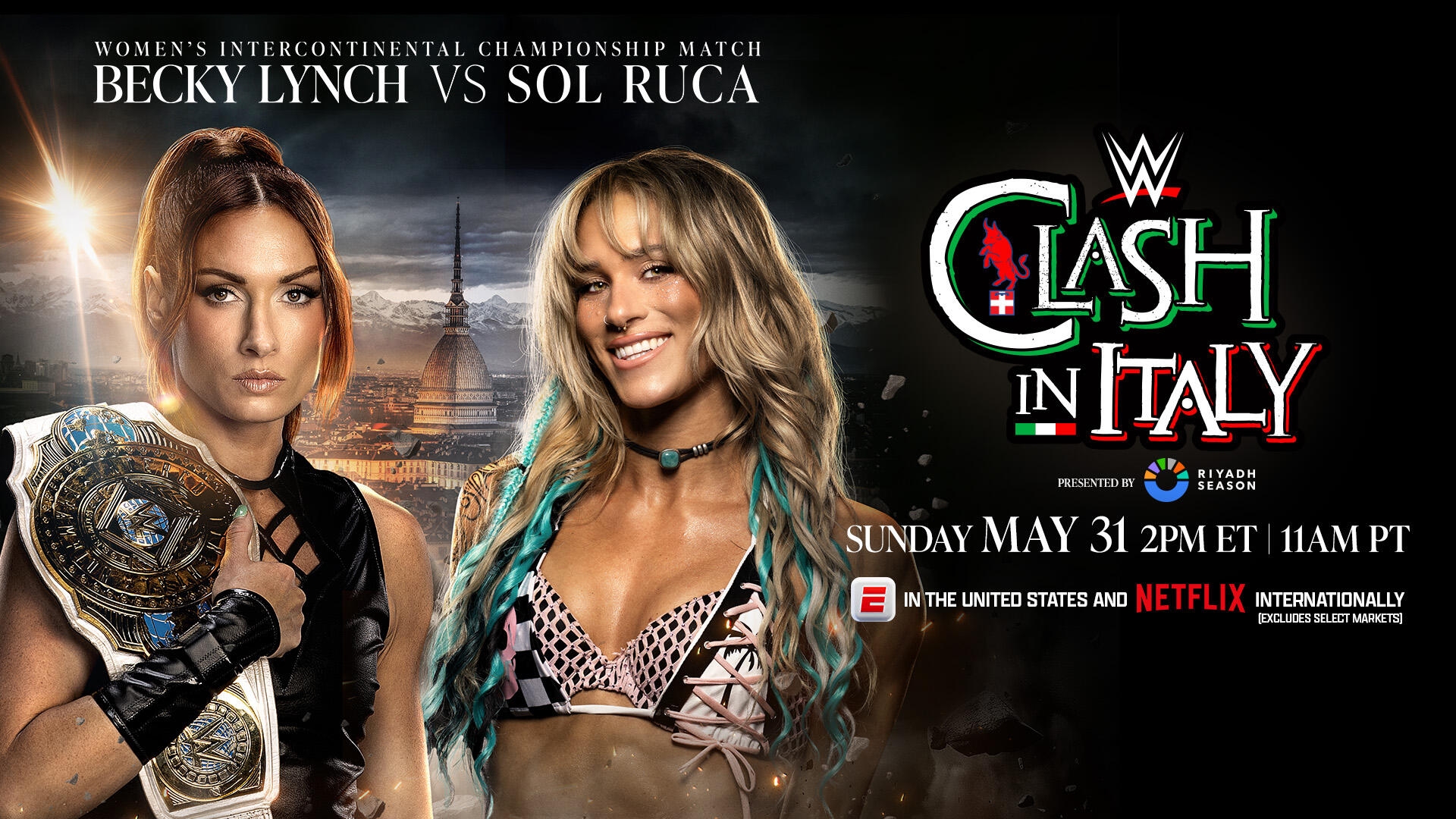 WWE Clash in Italy 2026 Becky Lynch vs Sol Ruca