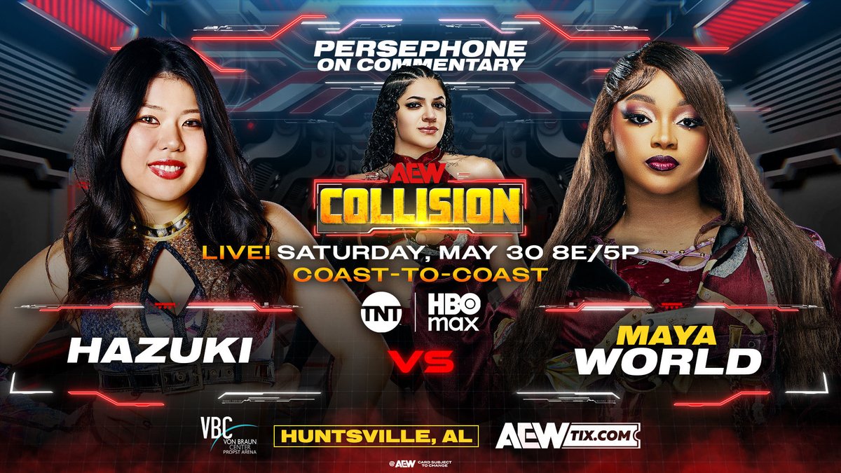 Hazuki vs. Maya World AEW Collision