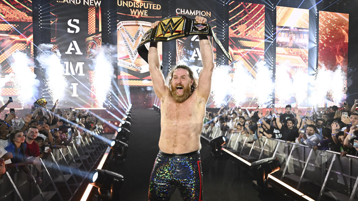 RIYADH, SAUDI ARABIA - JUNE 27: &lt;&gt; during Night of Champions at Kingdom Arena on June 27, 2026 in Riyadh, Saudi Arabia. (Photo by WWE)