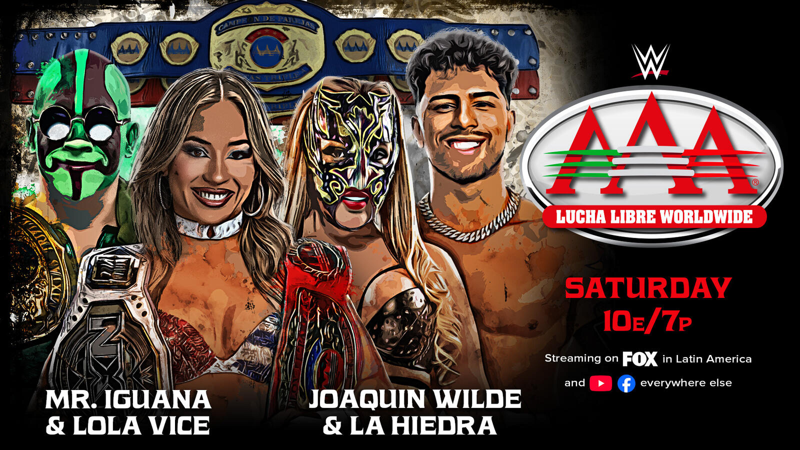 AAA on Fox live results: Mr. Iguana & Lola Vice vs. Joaquin Wilde & La Hiedra