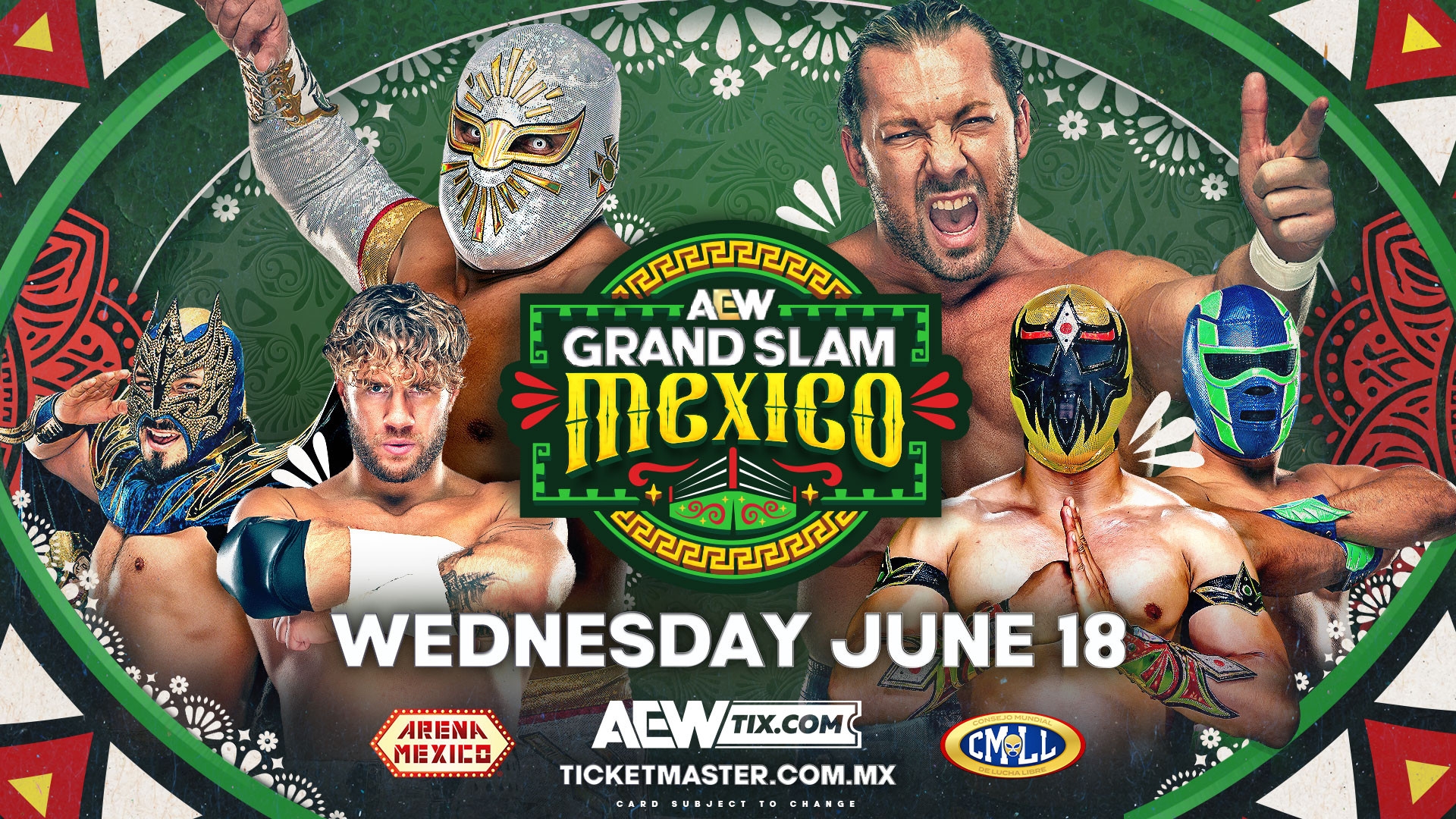 AEW Grand Slam Mexico 2026 Poster