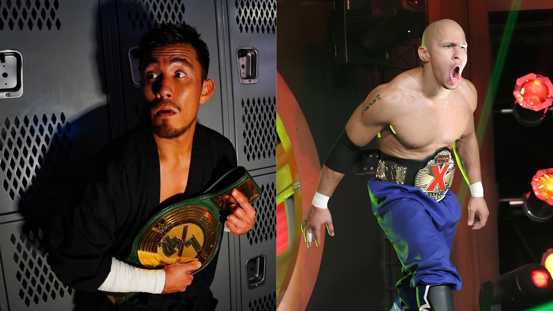 Akira Tozawa WWE 247 Champion and Senshi TNA X Division Champion