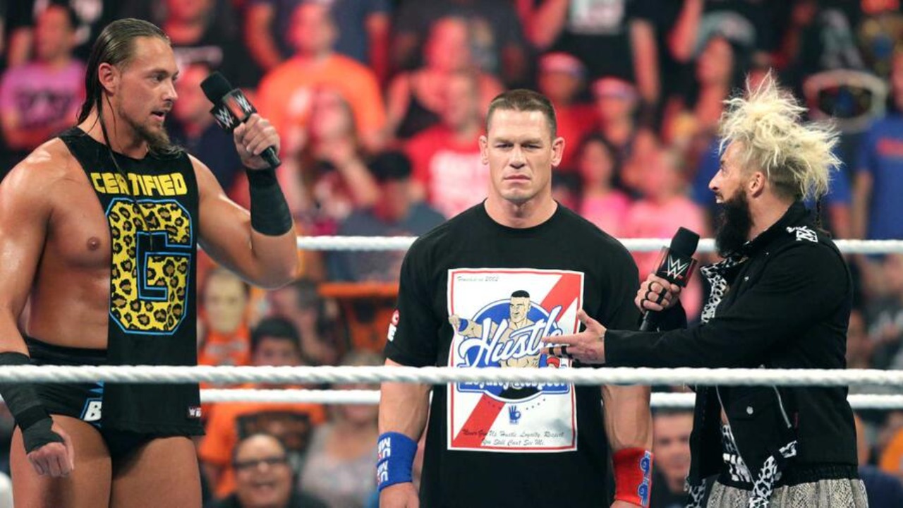 Enzo Amore, John Cena, and Big Cass in WWE