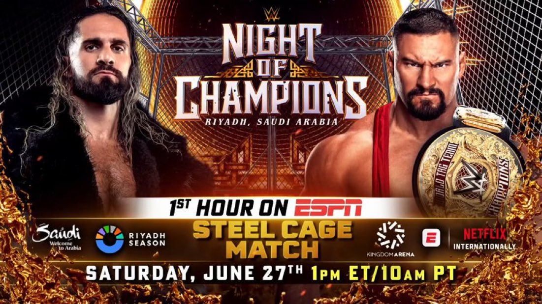 Steel cage match set for Night of Champions