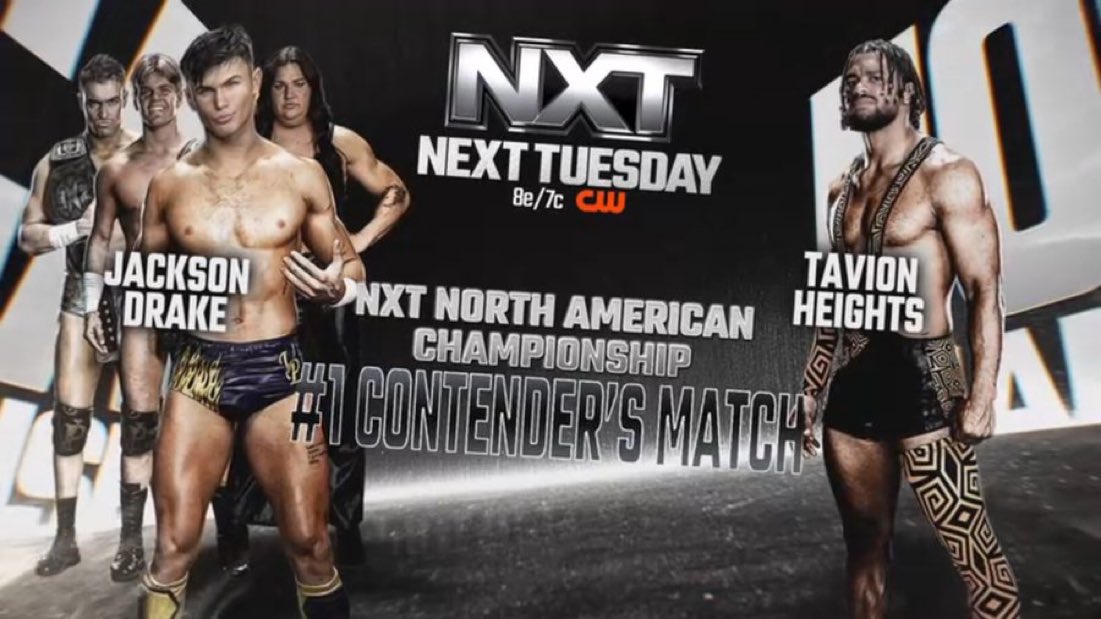 Number one contender's match set for next NXT