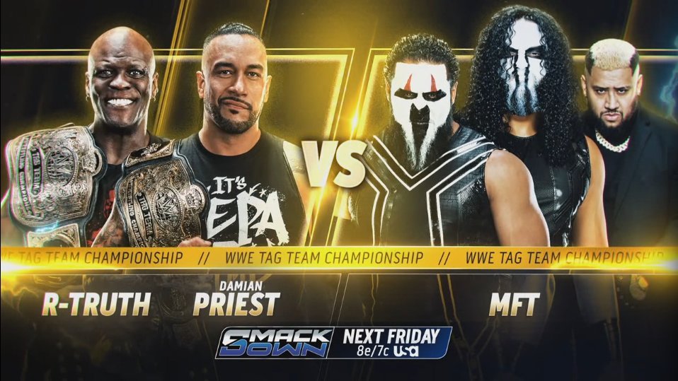 WWE Tag Team title match set for next week