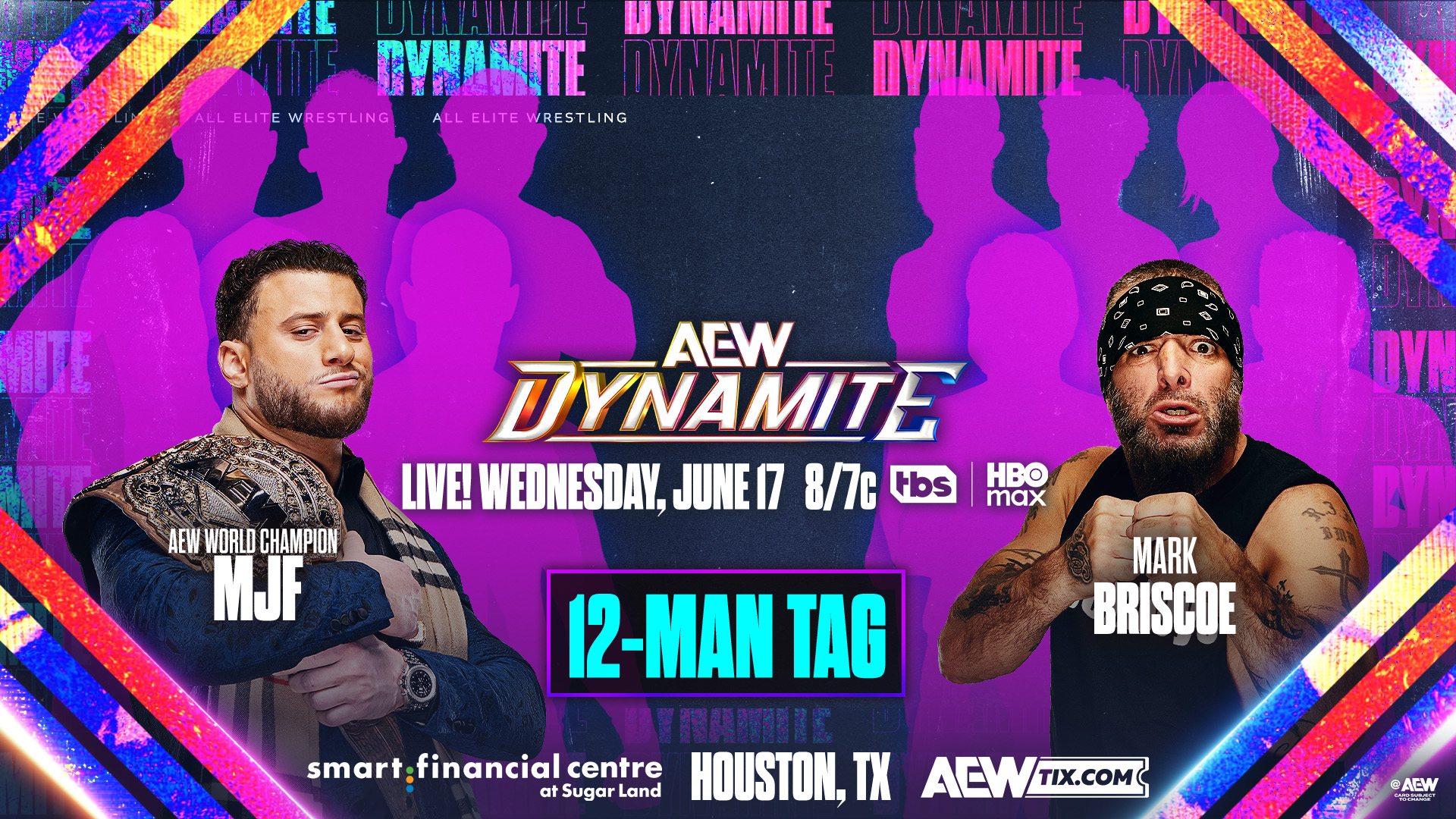MJF & Mark Briscoe's teams will compete in a twelve-man tag on Dynamite