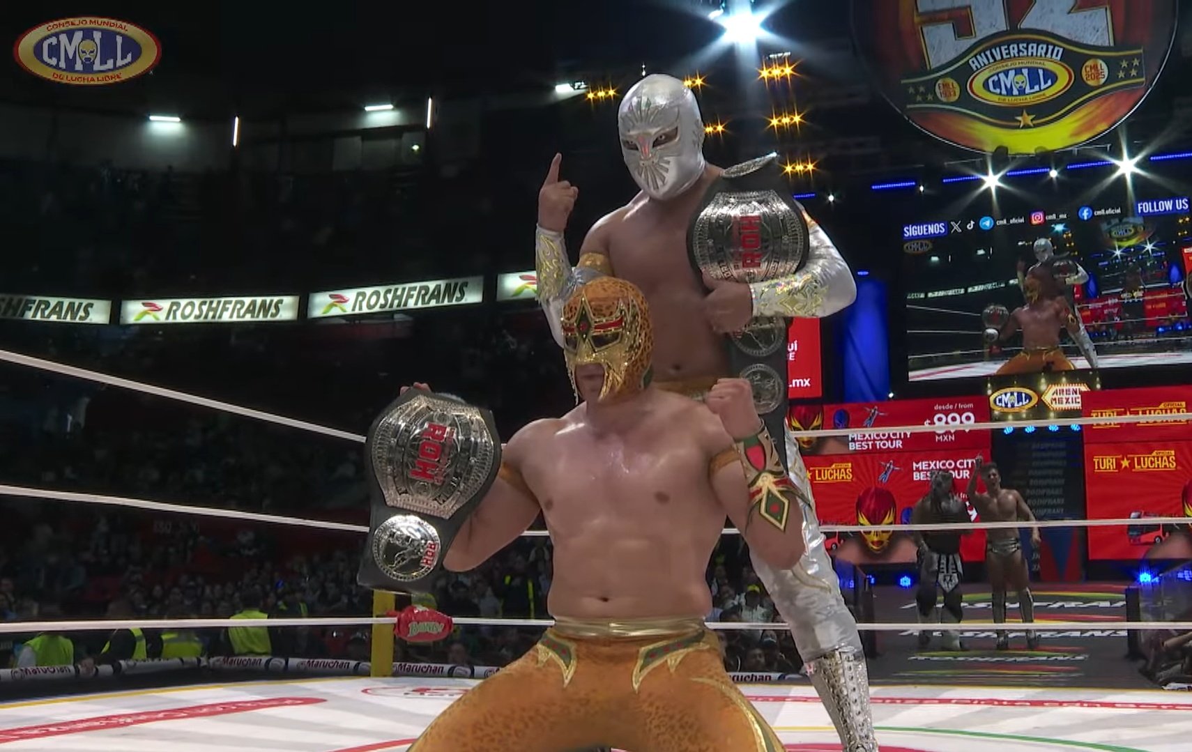 Mistico & Mascara Dorada win gold