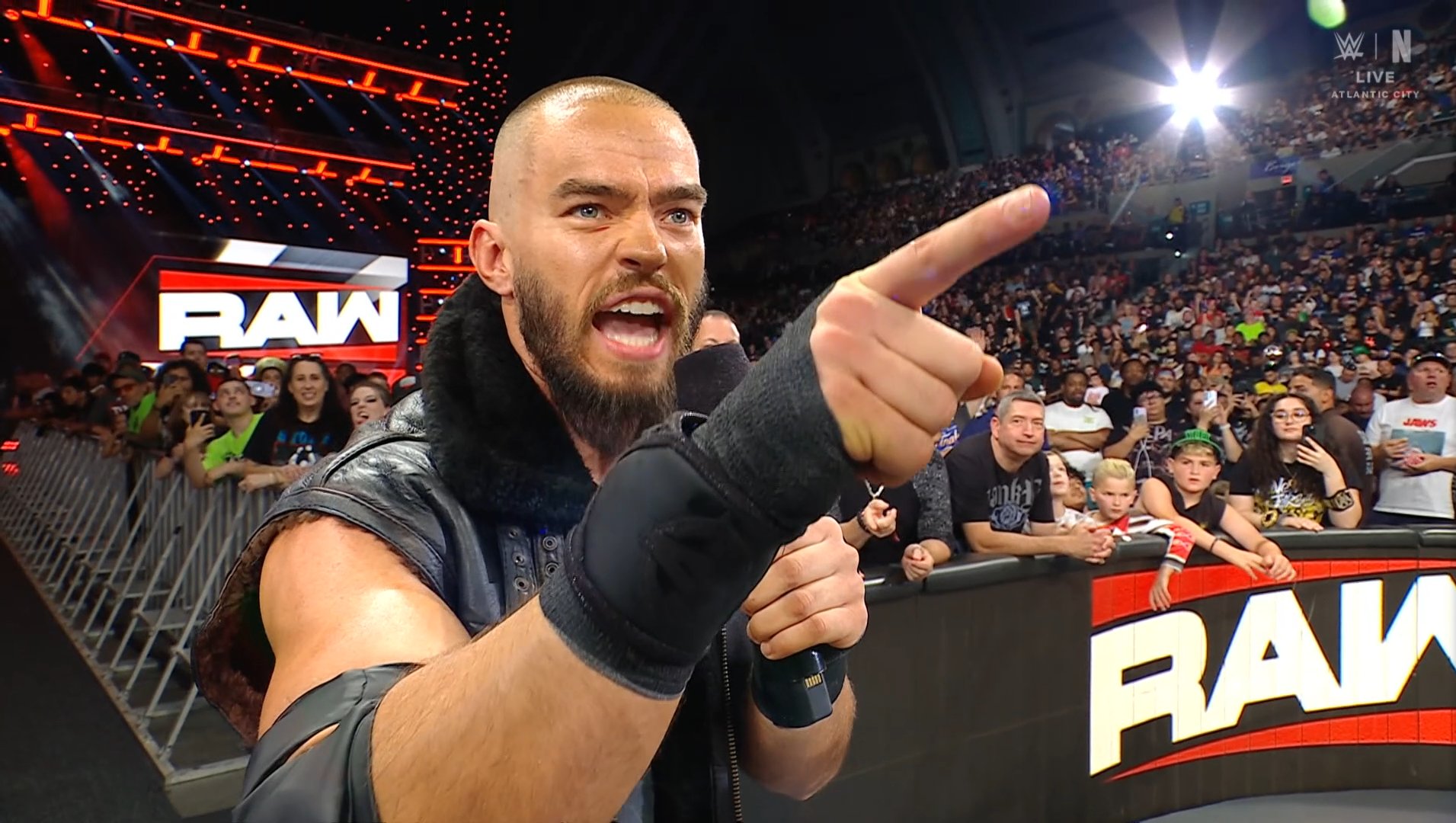 Austin Theory on WWE Raw