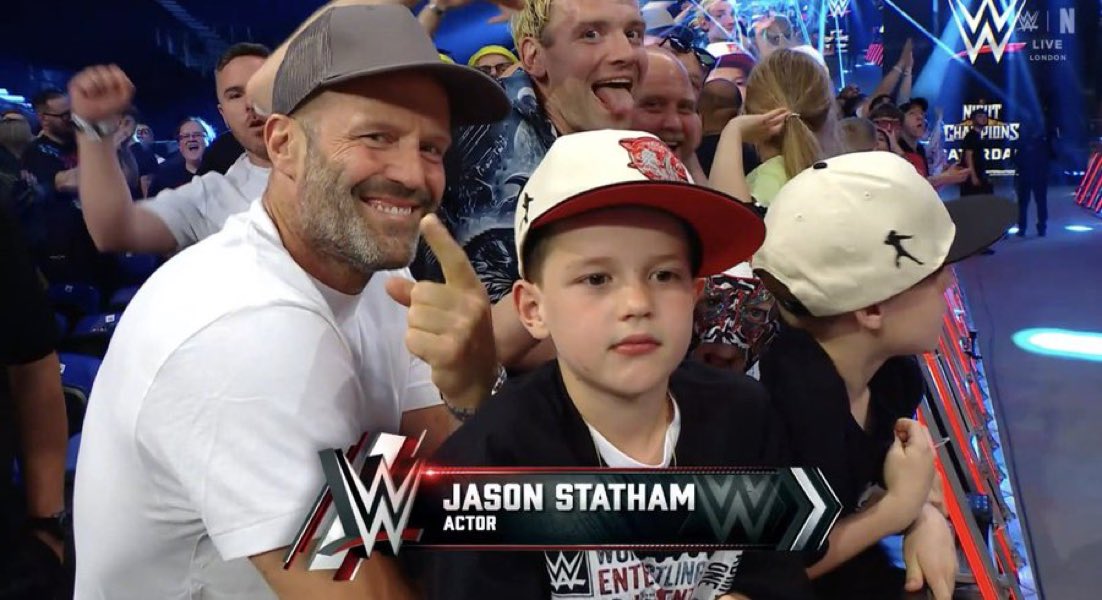 Hollywood’s Jason Statham attends WWE Monday Night Raw