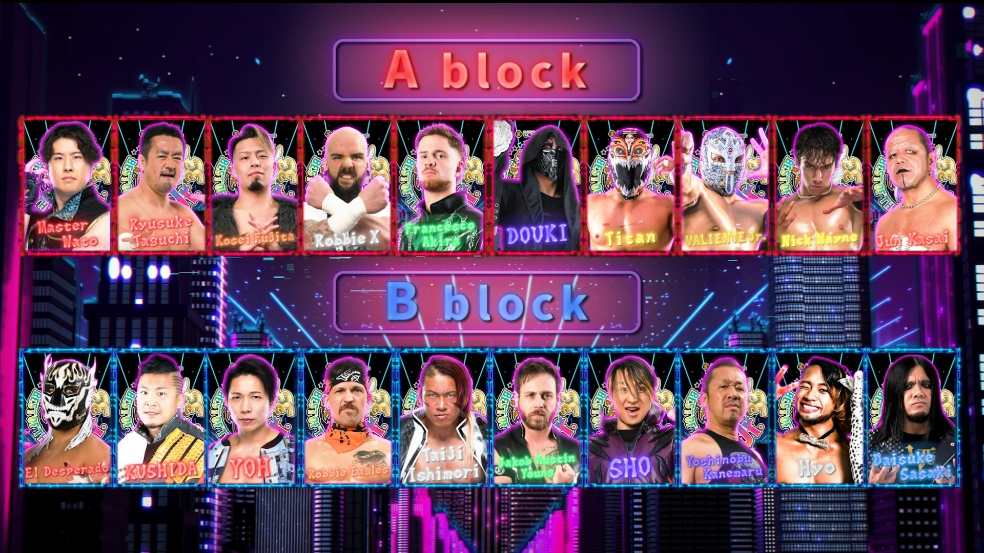 NJPW BoSJ 33 Blocks