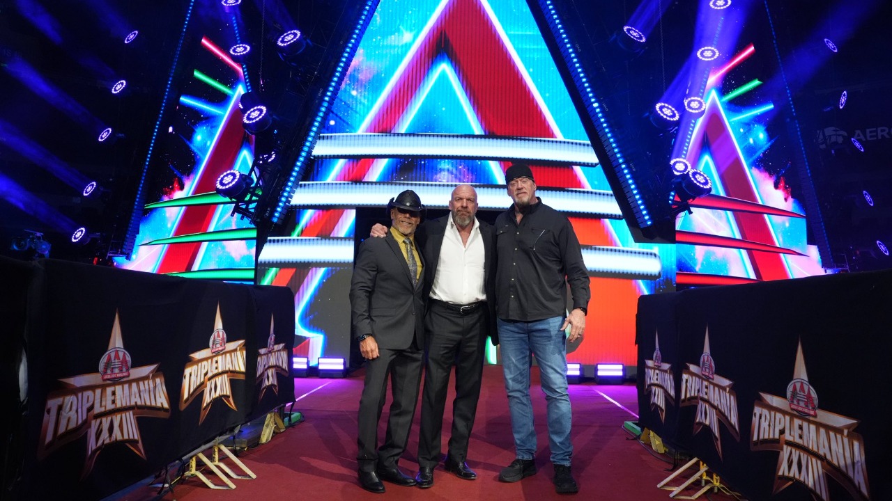 The Undertaker, Triple H, and Shawn Michaels at AAA Triplemania 2025