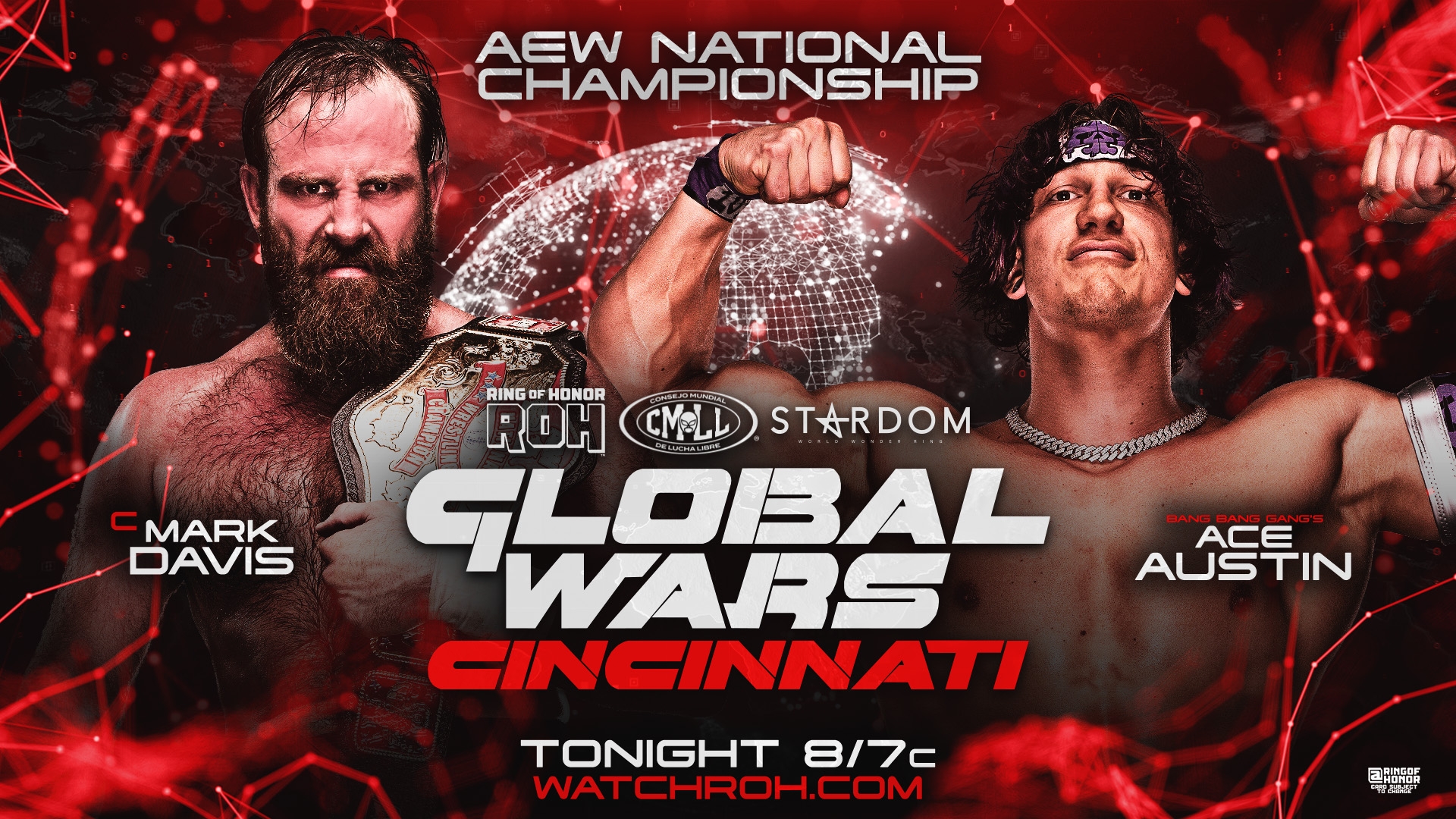 ROH Global Wars Cincinnati Mark Davis vs Ace Austin