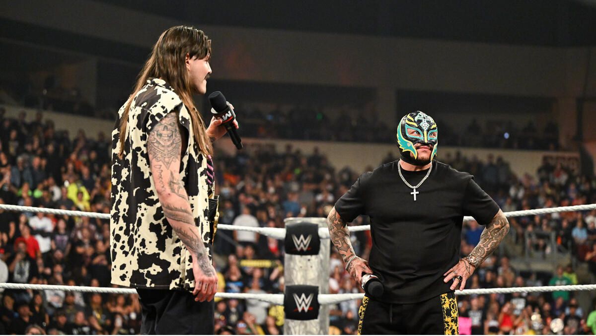 Rey Mysterio and Dominik Mysterio on WWE Raw