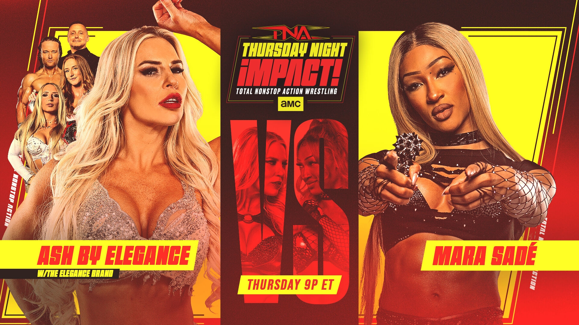 TNA IMPACT Ash by Elegance vs Mara Sade
