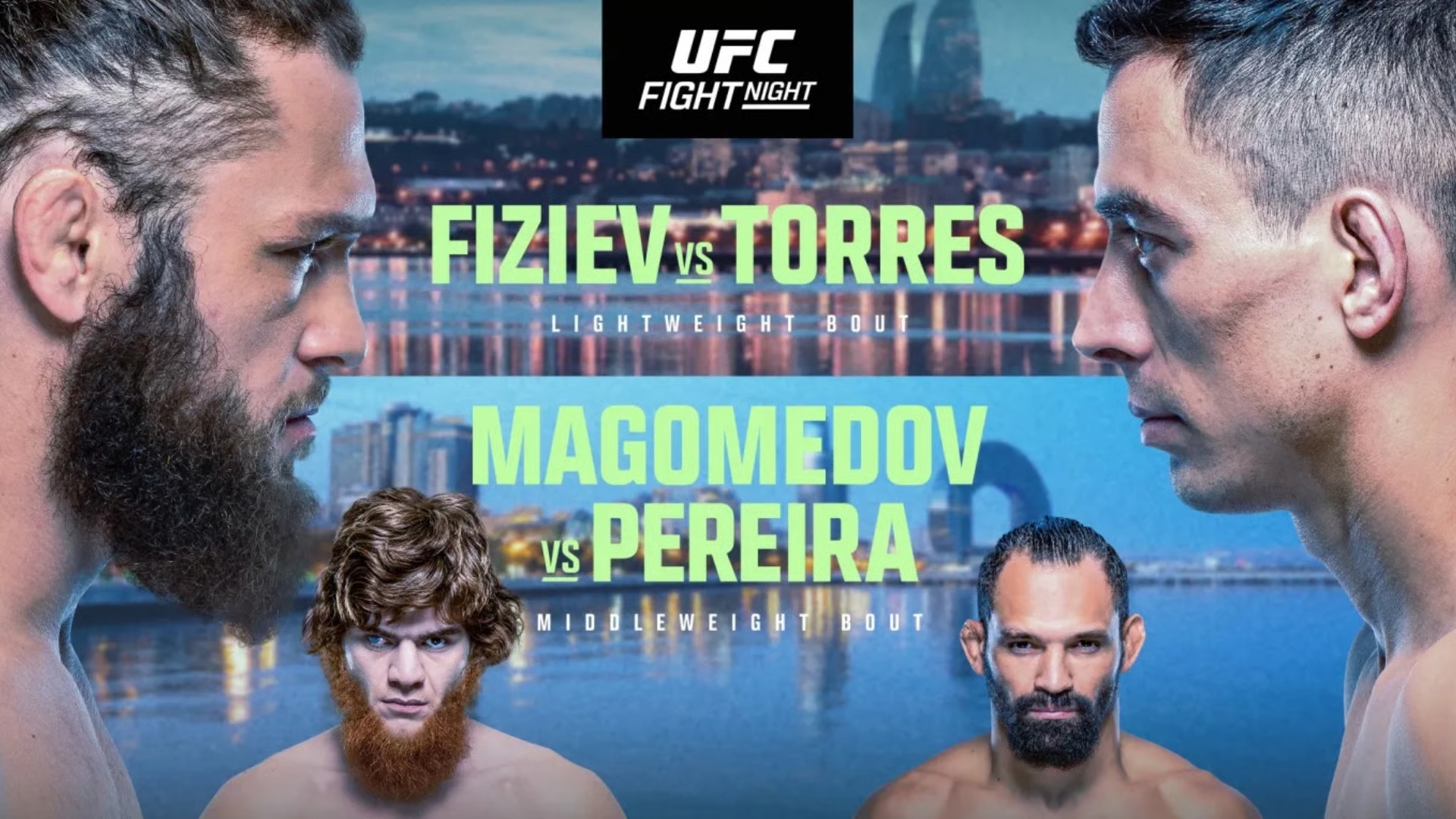UFC Fight Night Fiziev vs Torres - Magomedov vs Pereira Poster