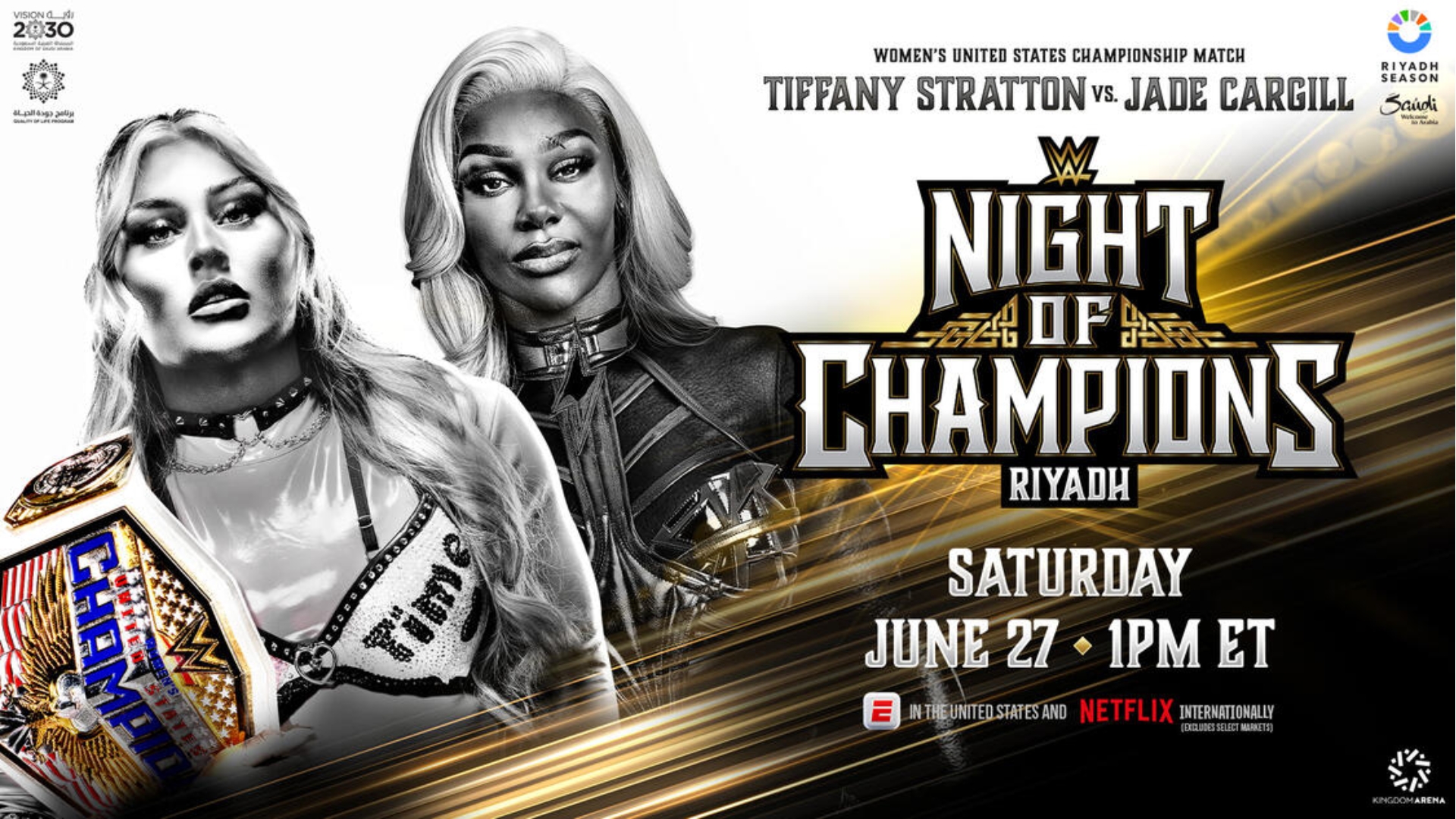 WWE Night of Champions 2026 - Tiffany Stratton vs Jade Cargill