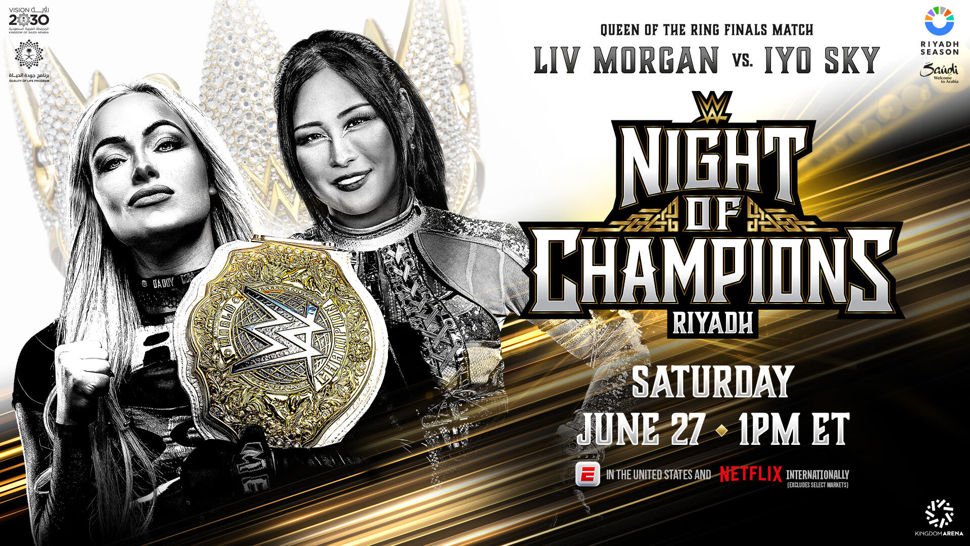 WWE Night of Champions Liv Morgan vs. IYO SKY