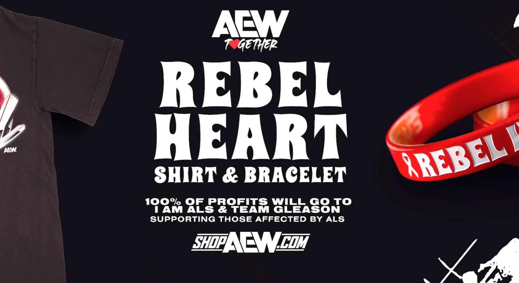 AEW Rebel Heart ALS fundraiser
