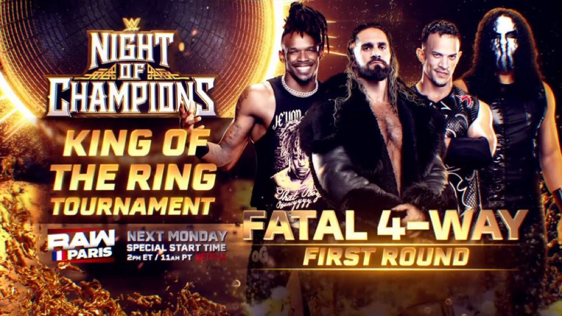 WWE Raw match graphic
