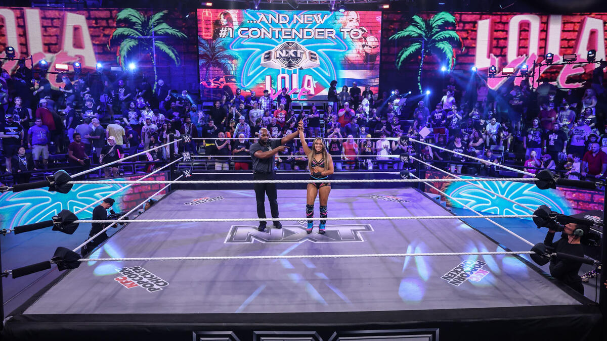 ORLANDO, FLORIDA - July14: &lt;&gt; during NXT at the WWE Performance Center on July 14, 2026 in Orlando, Florida. (Photo by WWE)