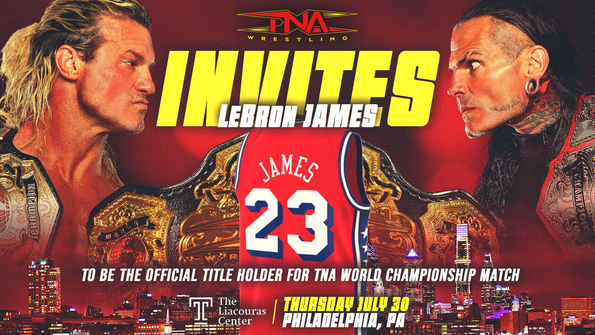 TNA Wrestling officially invites LeBron James to Philadelphia TV tapings