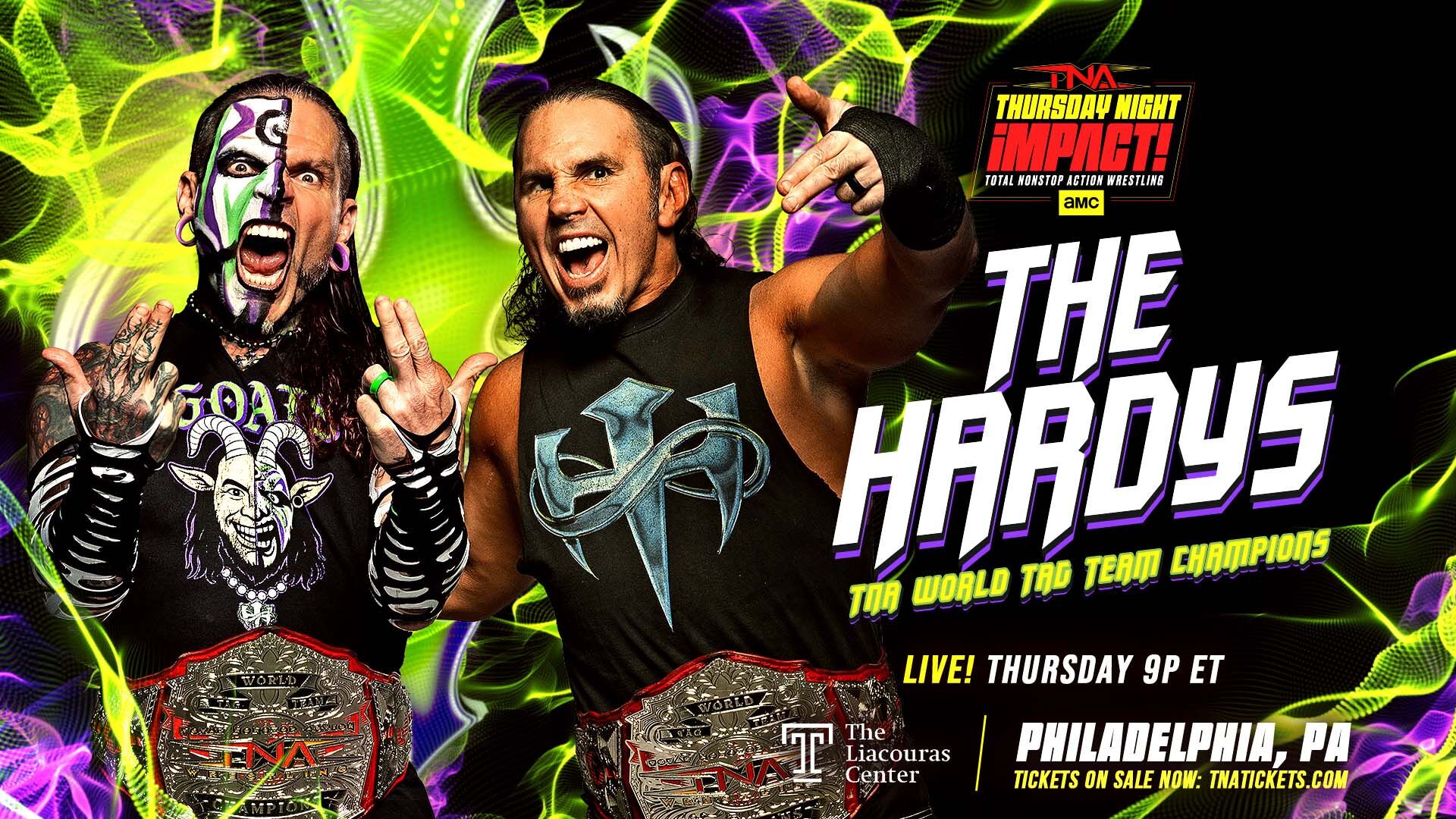 TNA Impact live results: The Hardys appear live in Philadelphia