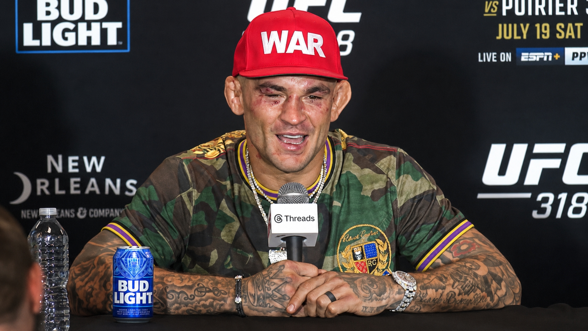 Dustin Poirier post fight interview UFC 318