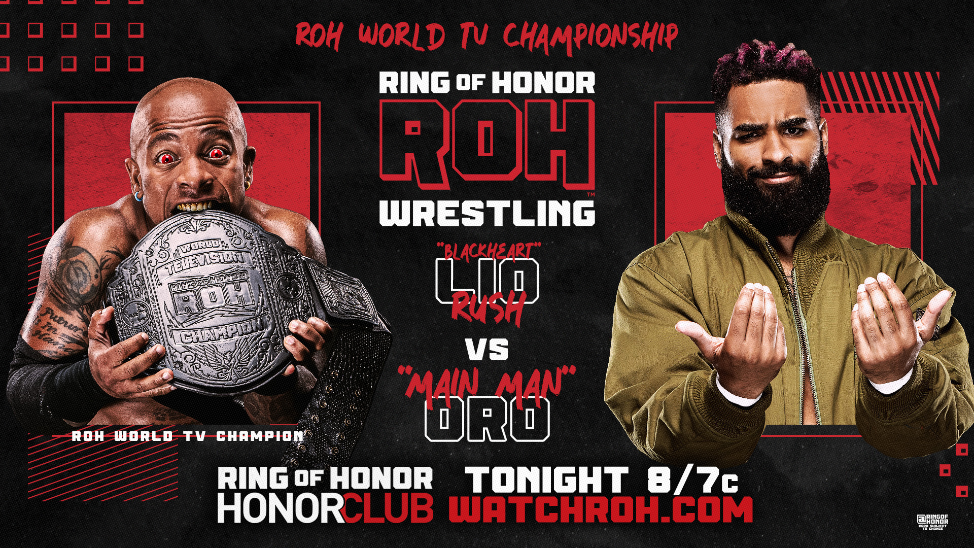 ROH TV live results: Lio Rush defends TV title against Oro