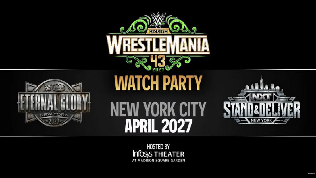 WWE reveals WrestleMania 43 plans for New York City